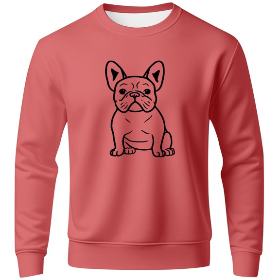 Telankuip My Favorite Hockey Player Calls Me Mom Sweatshirts Mens Hockey Game Day Graphic Dog Printed Crewneck Pullover Tops Autumn and Winter Classic Hoodless Sweatshirt Light Pink2 S