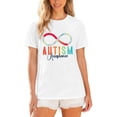 thumbnail image 1 of Telankuip Letter Printed T-Shirts for Unisex Loose Comfortable Round Neck Short Sleeve Top Summer Graphic Tees Lightweight Soft Stylish Workout and Leisure Adult T Shirt White XS, 1 of 5