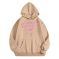 thumbnail image 1 of Telankuip I'm Literally Just a Girl Hoodies for Teen Girls Cute Bow Graphic Long Sleeve Funny Letter Printed Preppy Sweatshirts Casual Loose Comfy Pullover Tops with Pocket Khaki 8-9 Years, 1 of 4