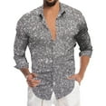 thumbnail image 1 of Telankuip Long Sleeve Shirts for Men Sequin Solid Color Lapel Button down Dress Shirt 70s Disco Fashion Sparkle Carnival Party Comfortable Tops for Festive Celebrations 2026 2-Silver XL, 1 of 4