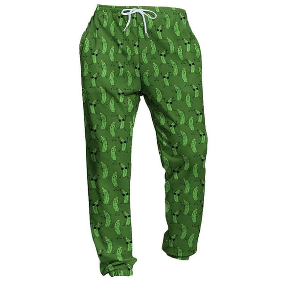 Telankuip Men's Sweatpants Elastic High Waisted Jogging Pants Trendy Full Printed Drawstring Tapered Leg Baggy Trousers with Pockets Soft Comfy for Sports and Daily Wear Green7 XL