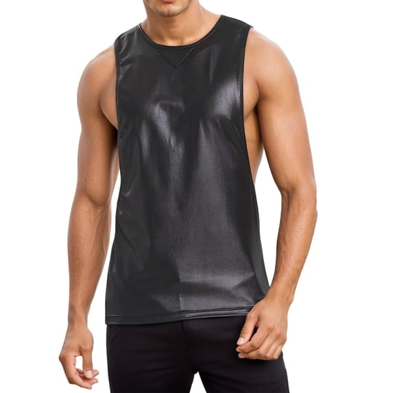 Telankuip Mens Tank Tops 2026 Summer Fashion Graphic Print Sleeveless Tee Lightweight Cooling Comfy Workout T-Shirts Beach Vacation Novelty Undershirts 7-Black S