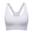 thumbnail image 1 of Telankuip Sports Bras for Women High Support Racerback Adjustable Straps No Underwire Gym Yoga Bras Workout Push up Full Coverage Comfort Soft Beauty Back Bralettes White XL, 1 of 4