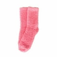thumbnail image 1 of Telankuip Warm Cozy Cloud Medium Tube Socks for Women Soft Comfort Fabric Fuzzy Socks Warm Home Sleep Winter Solid Color Preppy Mid-Calf Socks for Everyday Wear Light Pink2 One Size, 1 of 3