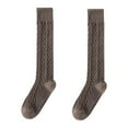 thumbnail image 1 of Telankuip Women's Pattern Knee-High Socks Autumn and Winter Long Oatmeal Color Thickened Wool Warm Calf Socks Casual Warm Comfortable High Stockings Brown One Size, 1 of 4