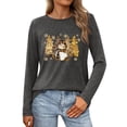 thumbnail image 1 of Telankuip Womens Crew Neck Long Sleeve Christmas T-Shirts Merry Christmas Leopard Plaid Tree Graphic Tee Tops 2025 Fashion Cute Snowman Printed Soft Cozy Pullover Tshirts Dark Gray XL, 1 of 6