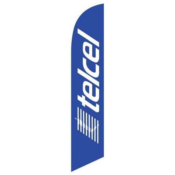 Telcel Advertising Replacement Feather Flag Banner Swooper