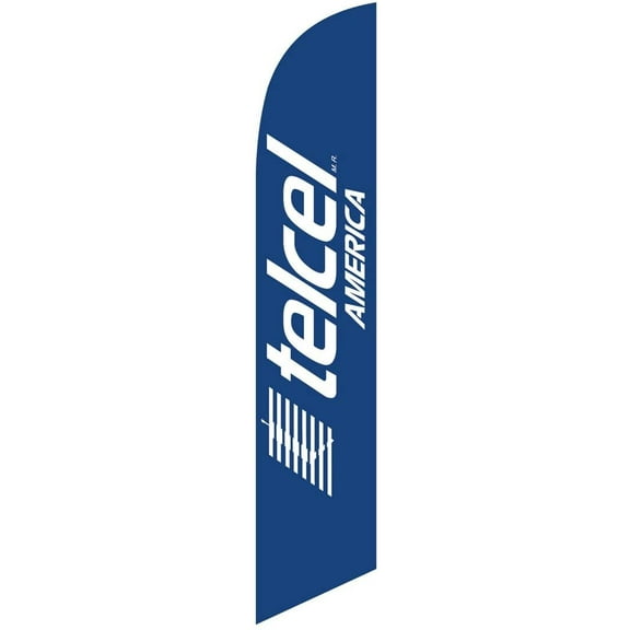 Telcel America Feather Banner Swooper Flag - Replacement FLAG ONLY
