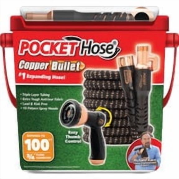 Telebrands Pocket Hose Copper Bullet Expanding Hose - Pack of 6