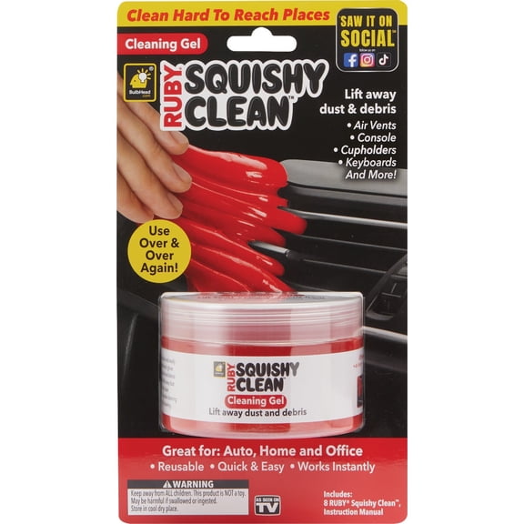 Telebrands Ruby Squishy Clean Red Cleaning Gel Scrubber - Single Pack