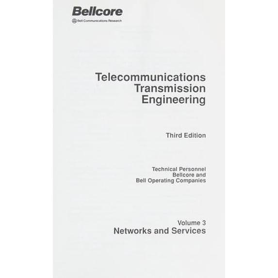 Pre-Owned Telecommunications Transmission Engineering: Principles, Volume 1 (Hardcover) 1878108018 9781878108012