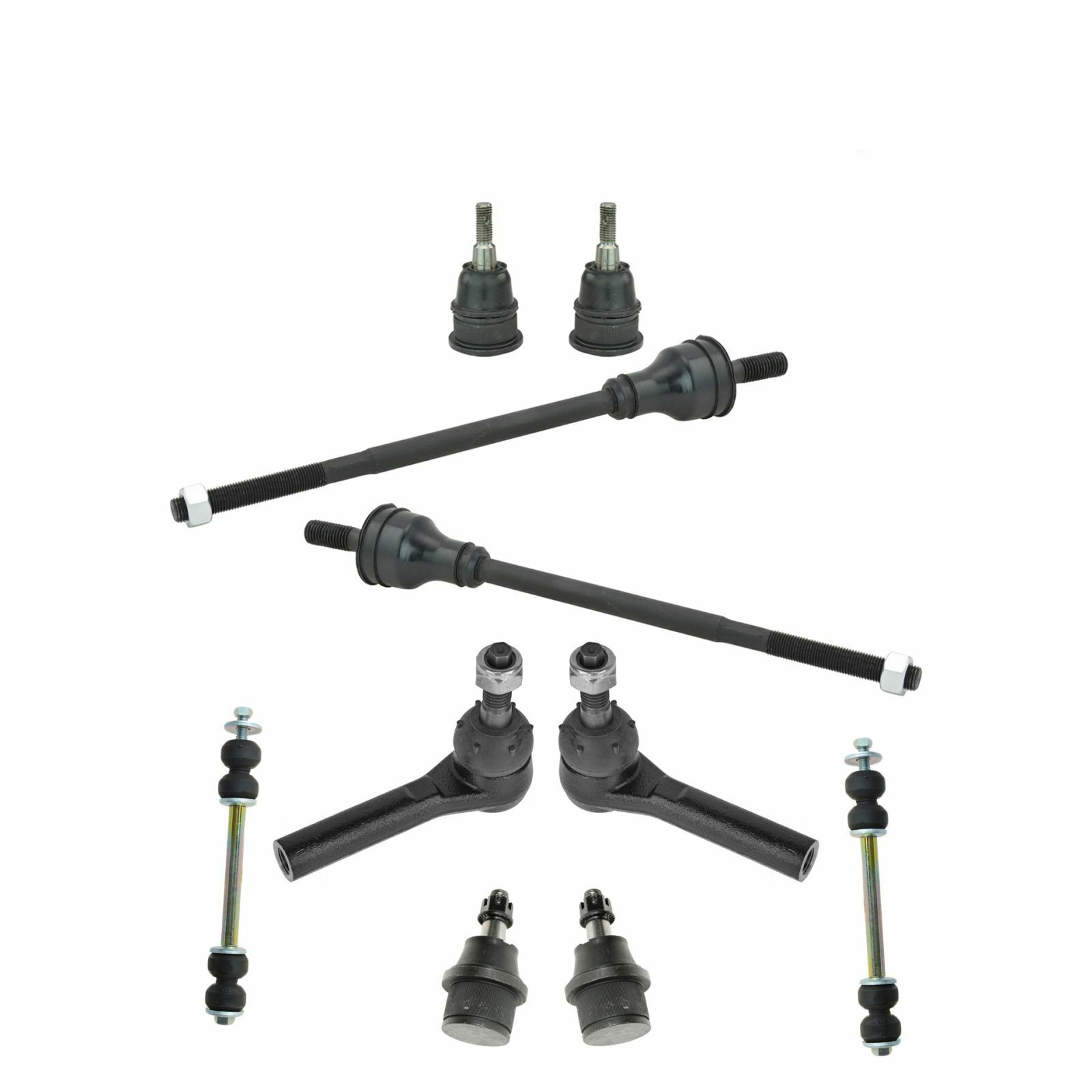 Teledu 10pc Set Front Ball Joint Tie Rod End Sway Bar Left/Right For Express Savana