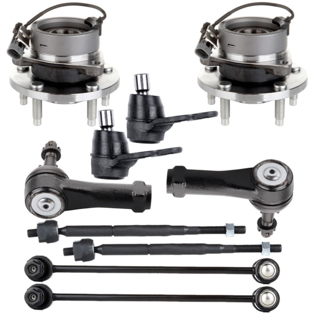 Teledu 10x Front Wheel Bearing & Hub Tie Rods Sway Bar For Chevrolet ...