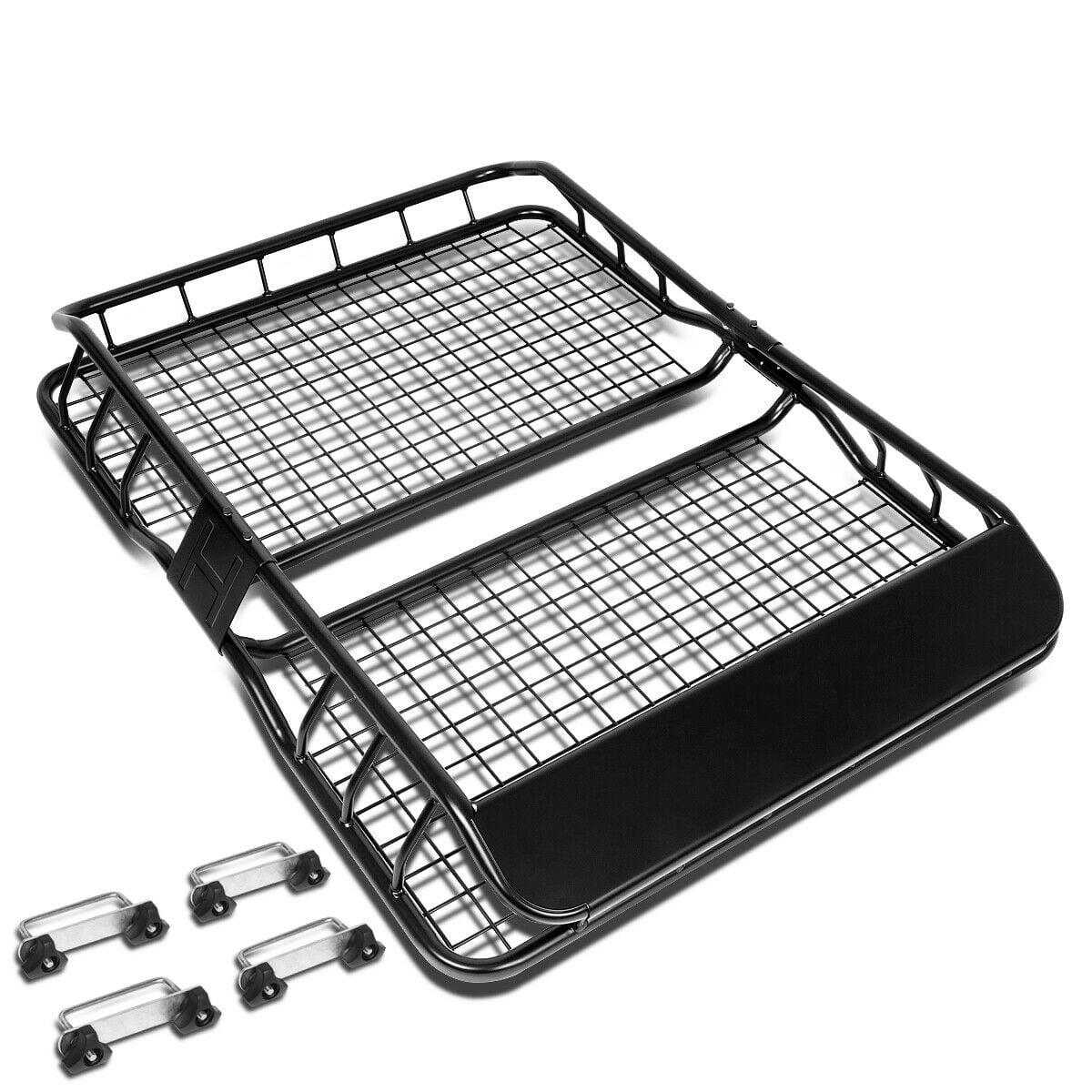 Teledu 49"X36"MILD STEEL ROOF RACK CARGO LUGGAGE CARRIER BASKET+WIND