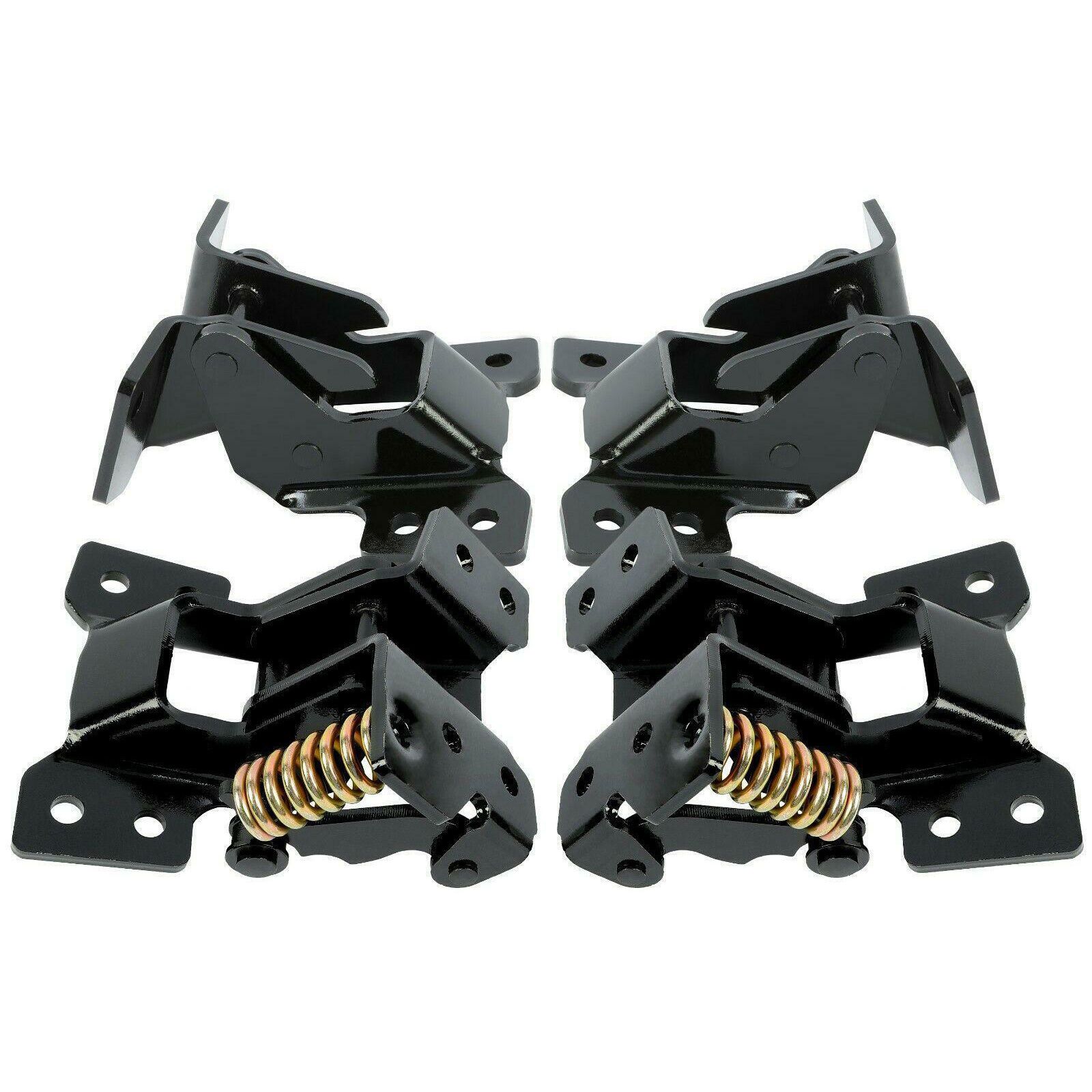 4-Piece Door Hinge Set (Upper & Lower) For 1968-1979 Chevy Nova, Camaro & Firebird - Black, Steel 14 thumbnail image