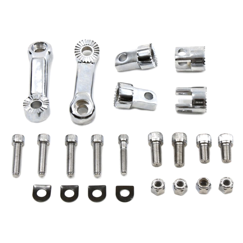 Teledu Driver Footpeg Mount Set Adjustable For HarleyDavidson