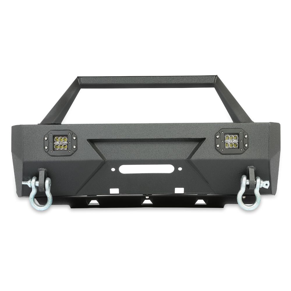 Teledu For 1022 Toyota 4Runner 5th Gen Front Bumper w/LED Lights+DRings+Winch Plate