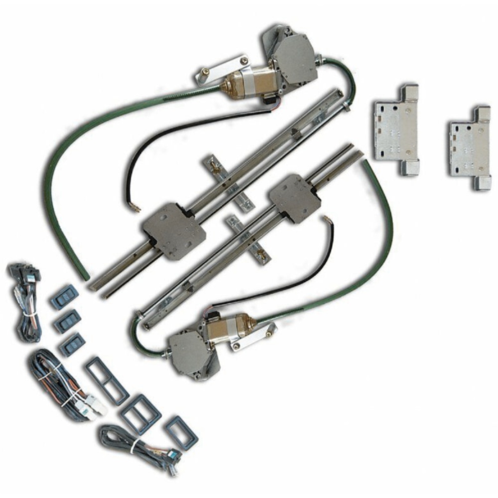 Teledu For 19491957 Hudson Power Window Kit 12 volt interior regulator