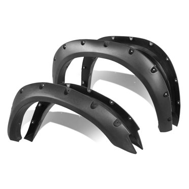 Textured Black Pocket-Riveted Fender Flares For 94-02 Dodge Ram Pickup – 3" Coverage
