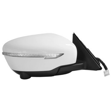 Qxp R Right Passenger Side Mirror For 2015-2020 Nissan Murano – 13-Pin, Power Fold, Heated, Camera, Signal Light (Plain White)