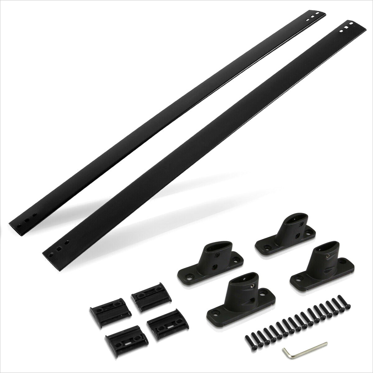 Roof Racks Cross Bars Black Cross Bars For 2009-2015 Honda Pilot Roof Rack – Sport Aluminum, 165lb Cap Honda Roof Rails - Foto 4