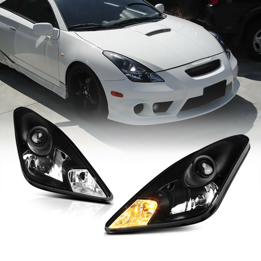 Teledu For Toyota 00-05 Celica GT GTS JDM Crystal Black Front ...