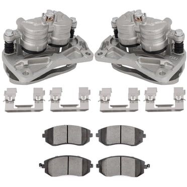 Front Left & Right Brake Calipers W/ Brackets For Subaru Legacy/Outback & Saab 9-2X (2002-2018) – 1 Yr Warranty