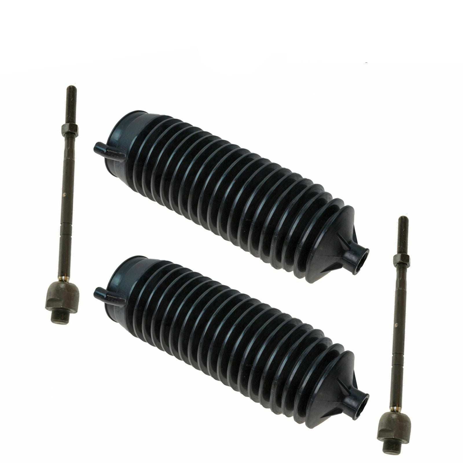 Teledu Front Inner Tie Rods Steering Rack Bellows Boots 4pc Set For