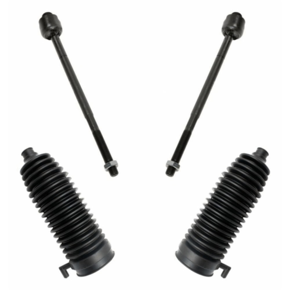 Teledu Front Inner Tie Rods with Steering Rack Bellows Boots For