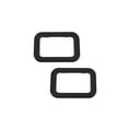 thumbnail image 2 of Interior Door Handle Trim Bezel Pair – For BMW E30 E28 E23 E24 3 5 7 Series, Black Plastic 2 of 5