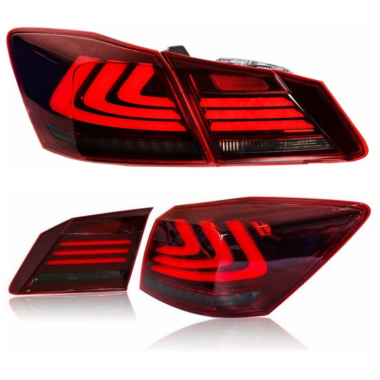 LED Fog Lights Bumper Lamps For 2013 2014 2015 Honda Accord 4 DR Sedan