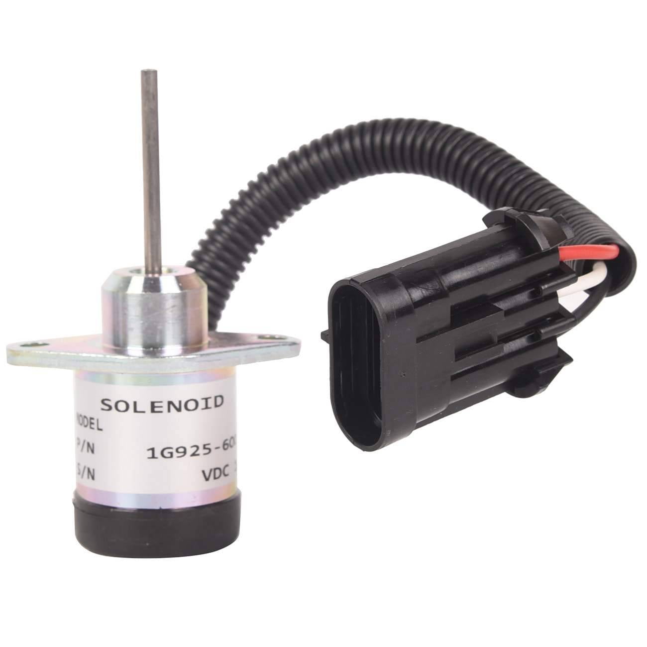 Teledu New 12V Fuel Shut Off Solenoid For Kubota Bobcat S130 S150 T180 T190 1G92560011