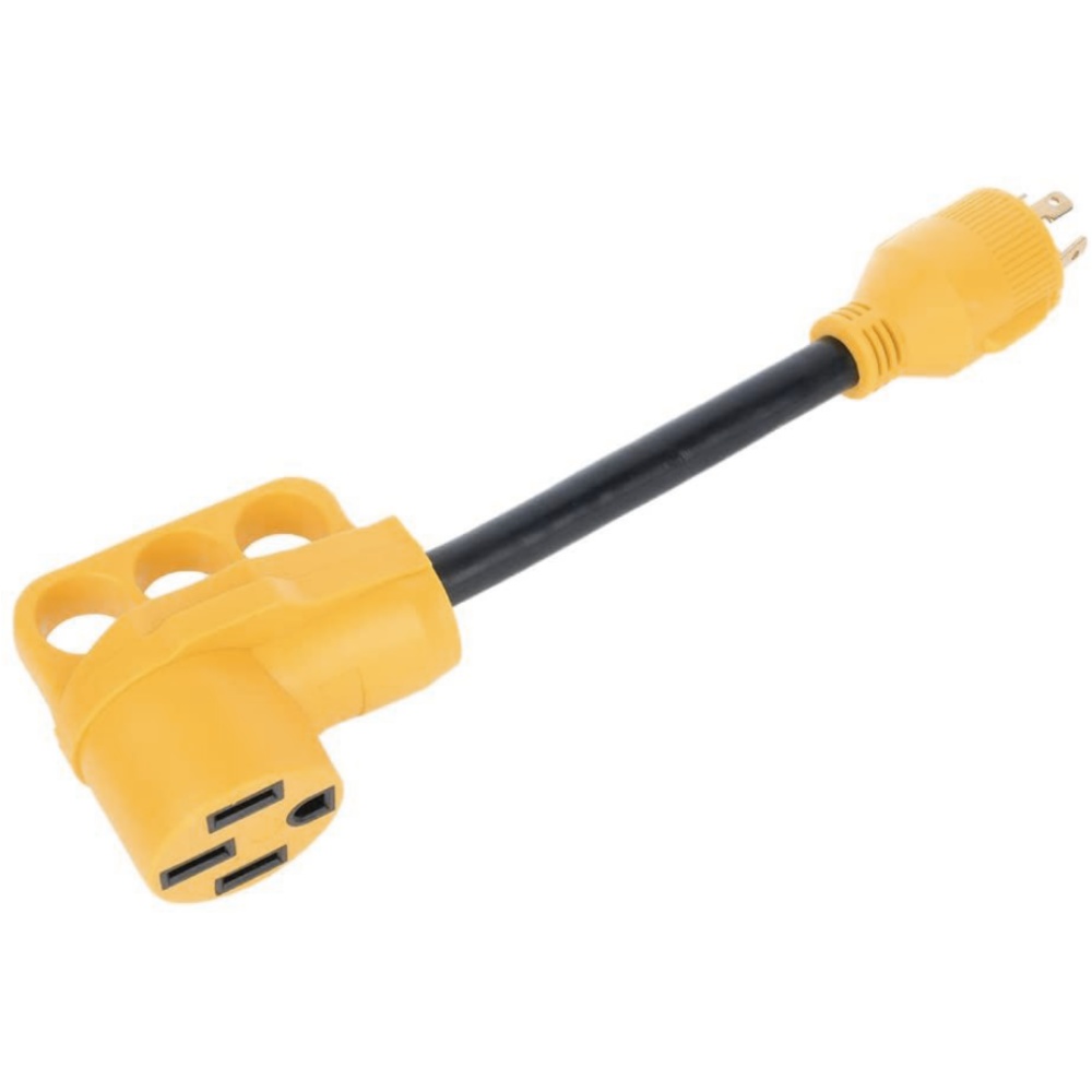 Teledu RV Generator Power Adapter 30AMP Male 4Prong Plug to 50 Female