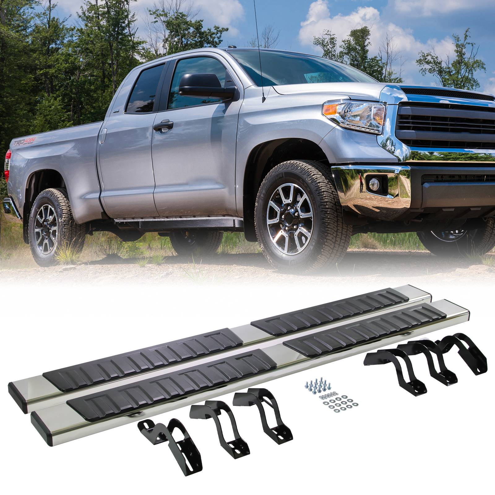 Teledu Side Step Nerf Bars Running Boards for 2007-2021 Toyota Tundra ...