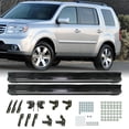 thumbnail image 2 of 4" Running Boards Side Steps For 2009-2015 Honda Pilot 4-Door – ABS + Aluminum, Black Powder Coat 2 of 3