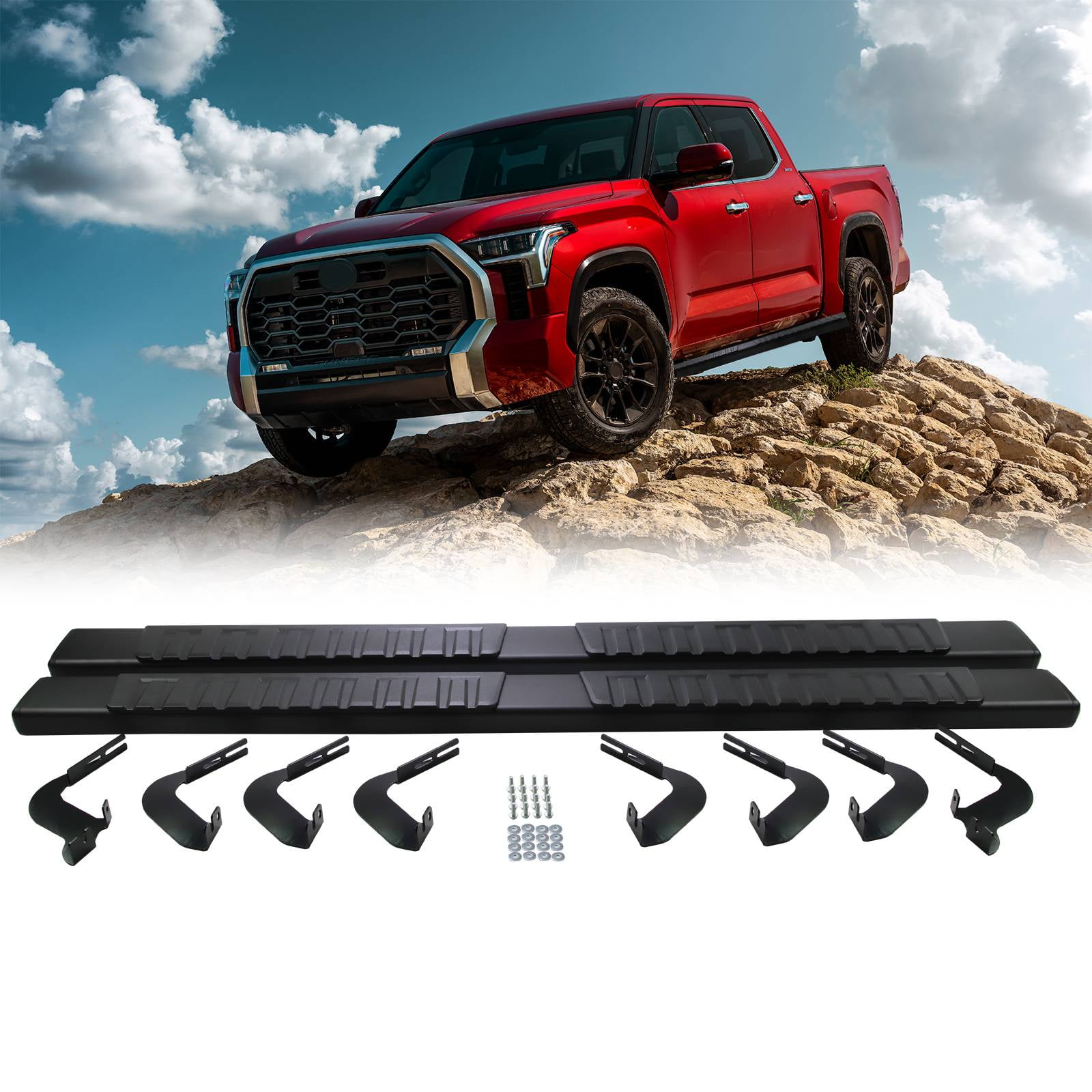 Teledu Side Step Nerf Bars Running Boards for 2022-2023 Toyota Tundra ...