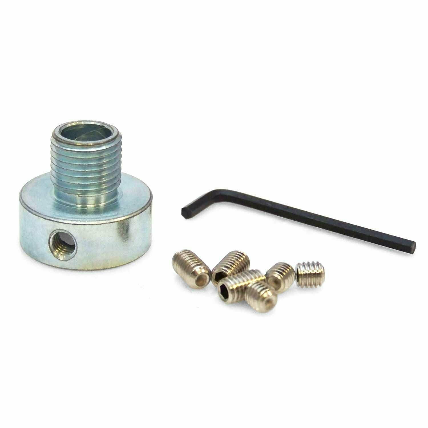 Teledu Universal Custom Shift Knob Adapter Splined Shaft Shifter Adapter with Set Screw