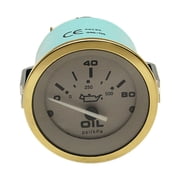 Teleflex Boat Oil Pressure Gauge 62133 | Premier 2 Inch Gold Gray