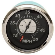 Teleflex Boat Speedometer 68306F | 3 1/4 Inch Sterling 50 MPH