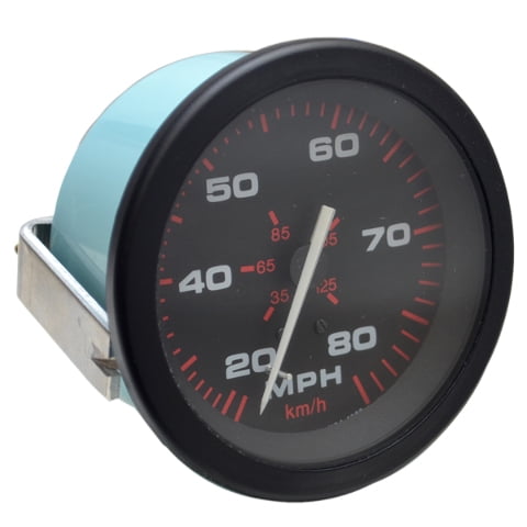Teleflex Boat Speedometer Gauge 57899T | Amega 3 1/4 Inch Black