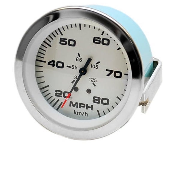 Teleflex Boat Speedometer Gauge 59649 | Lido 3 1/4 Inch Silver White ...