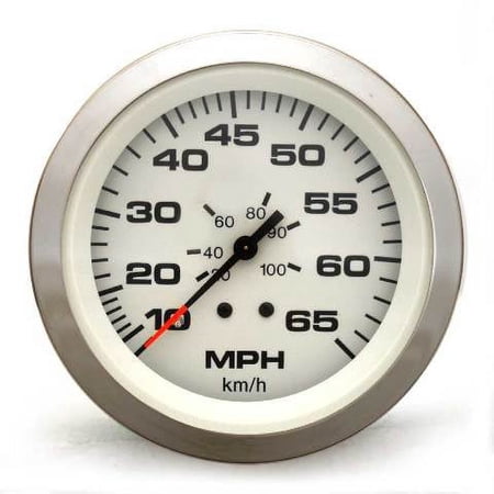 Teleflex Boat Speedometer Gauge 59713 | Lido 3 1/4 Inch Silver White