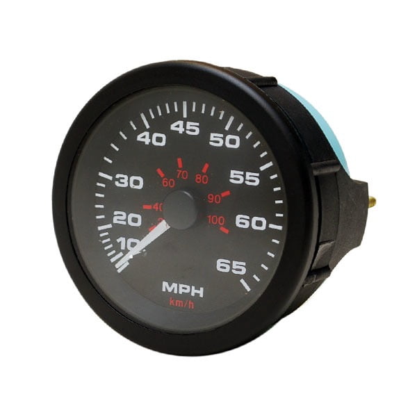 Teleflex Boat Speedometer Gauge 61935F | Amega 65 MPH 3 1/4 Inch Black ...