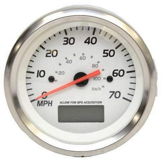 Teleflex Boat Speedometer Gauge 781513PDFB | W / Hour Meter 3 1/4 Inch