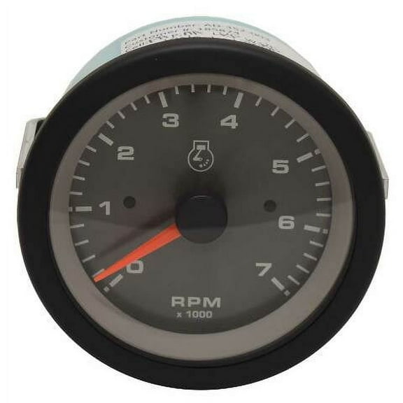 Teleflex Boat Tachometer Gauge 70159F | 3 3/8 Inch Pewter 7000 RPM