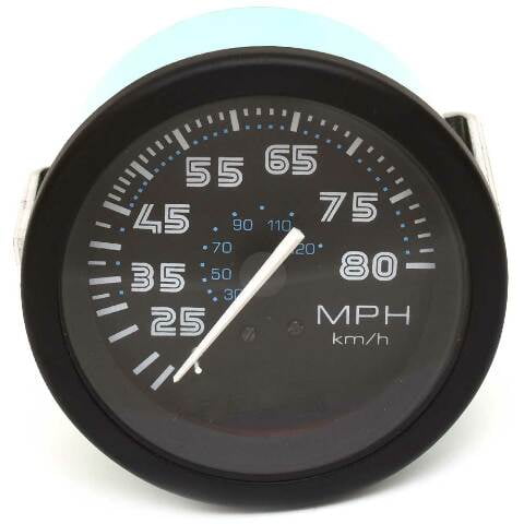 Teleflex Marine Boat Speedometer Gauge 30511 | Prism 3 1/4 Inch Black