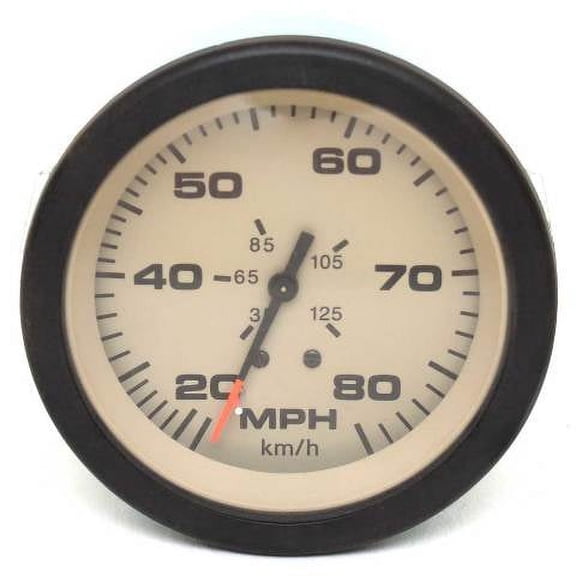 Teleflex Marine Boat Speedometer Gauge 63076 | Sahara 3 3/4 Inch Tan Black