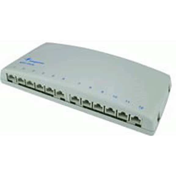 Telegartner MPD6 Cat6a Series 12 Port RJ45 White Mini Patch Panel J02022A0052