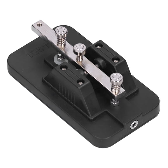 Telegraph Tapper Morse Code Key, Telegraph Trainer Portable Manual Operation Easy Assembly with Buzzer for Beginner