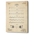 thumbnail image 1 of "Telegraphy Blueprint Patent Parchment" Giclee Canvas Wall Art, 12" x 18", 1 of 3